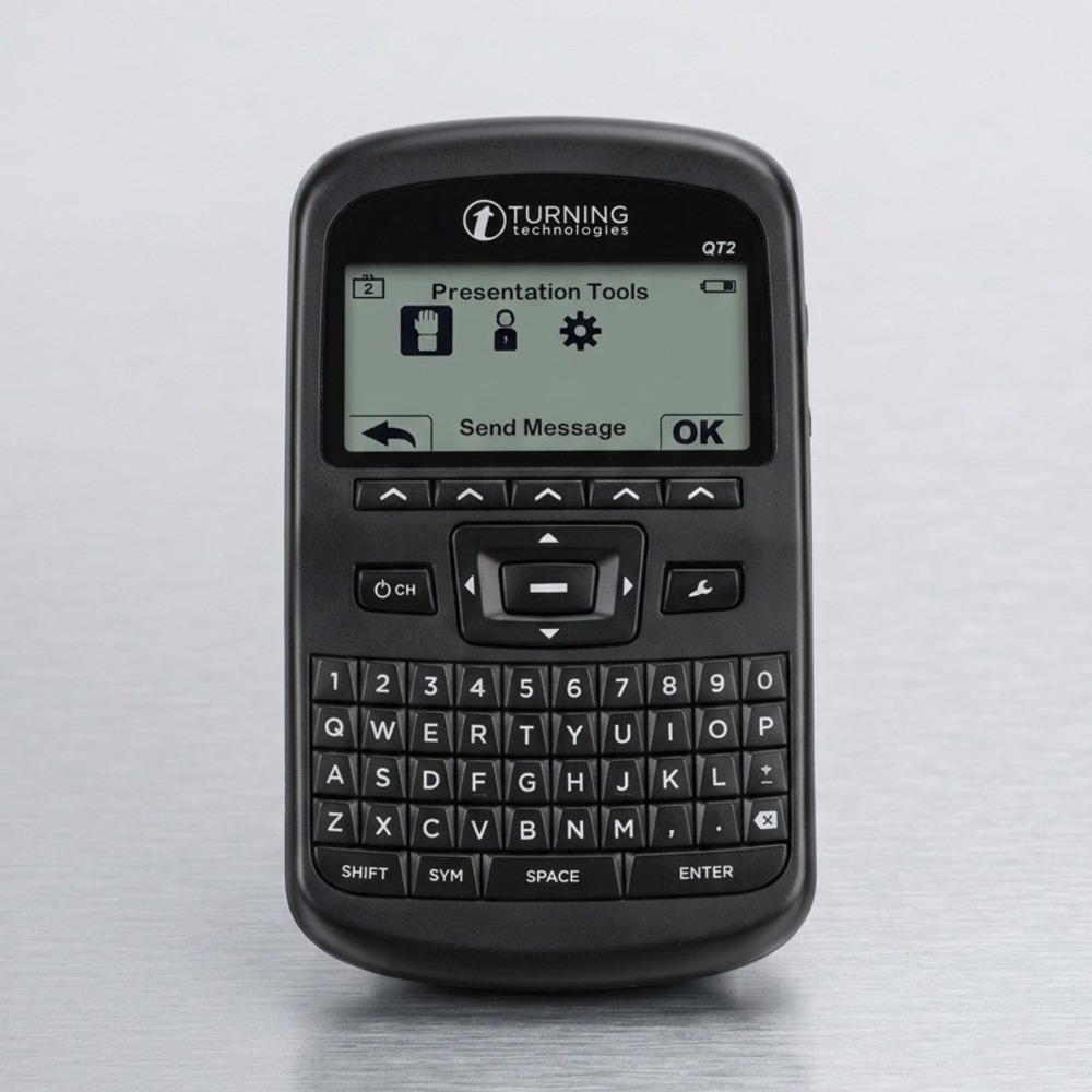 Turning Technologies QT2 Response Card Clicker RCQR-02‎ QWERTY Keyboard Black